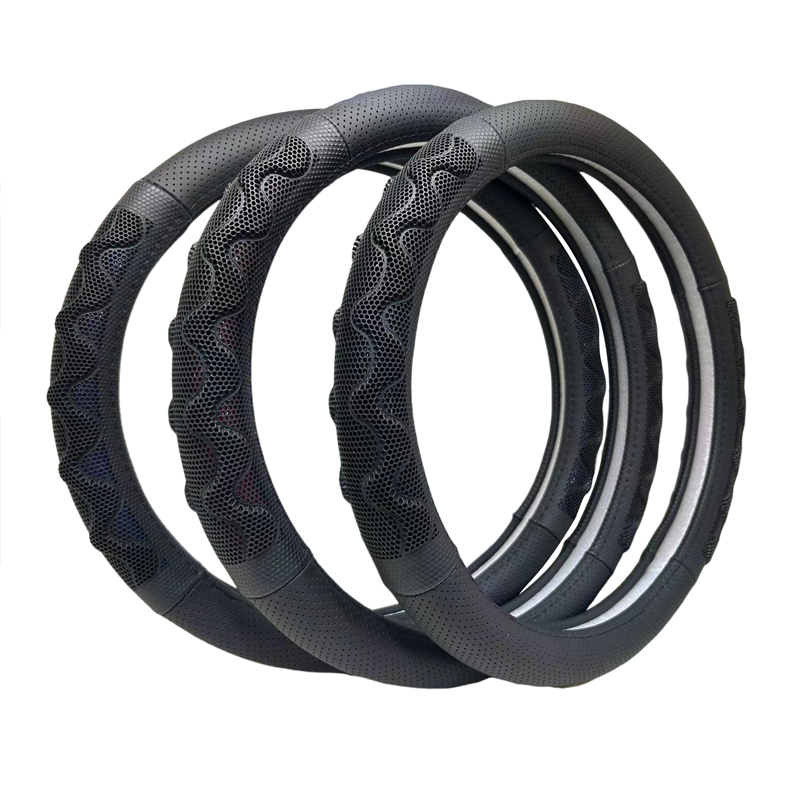 Universal Genuine Leather steering wheel cover