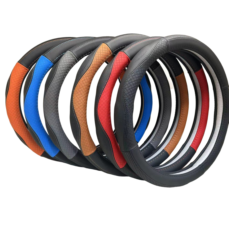 Universal Genuine Leather steering wheel cover 