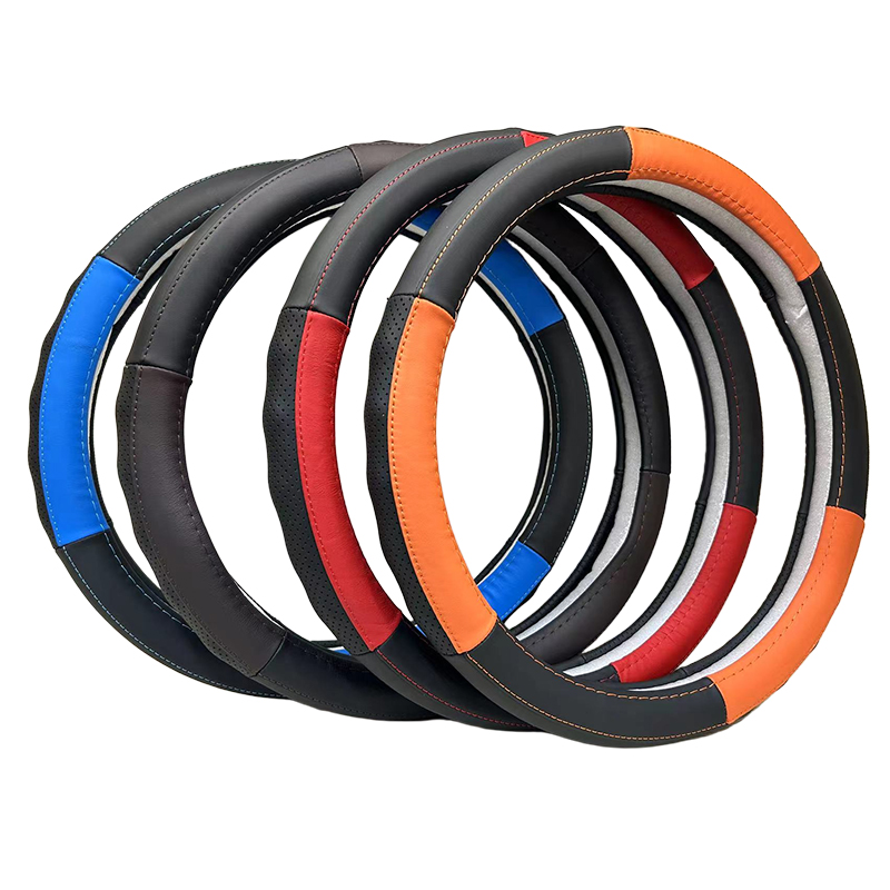 Universal Genuine Leather steering wheel cover